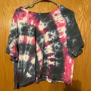 Hand Tie Dyed XL Old Navy Crop Top